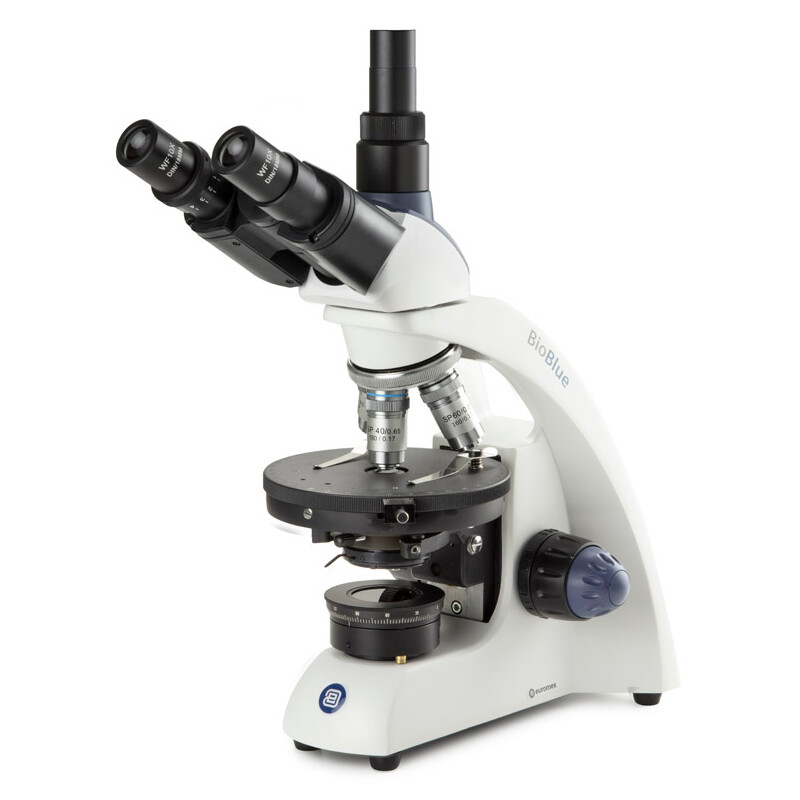 Euromex Mikroskop BioBlue, BB.4243-P-HLED,trino, Pol, DIN, 40x-600x, 10x/18, LED, 1W