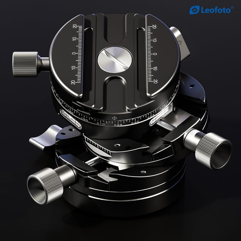 Leofoto Stativ-Panoramakopf G20 mit Getriebe