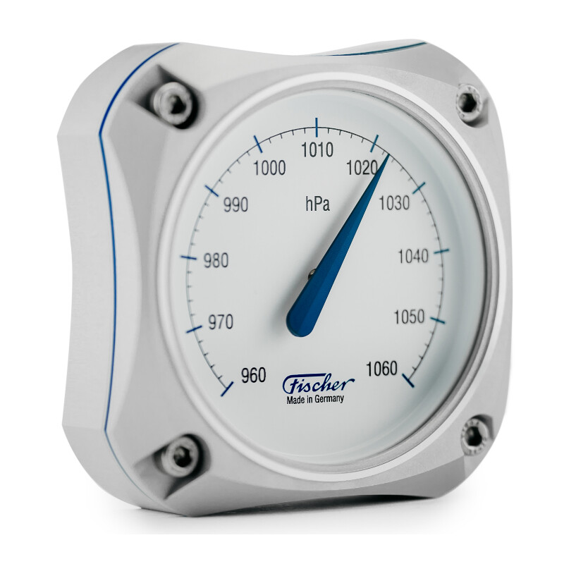 Fischer Wetterstation Cockpit Barometer Silver Edition