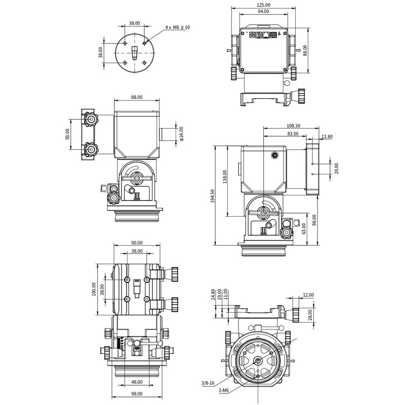 ZWO Montierung AM3 Harmonic Equatorial Mount