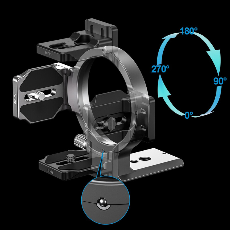 Leofoto Objektivfuß UL-02 schwarz