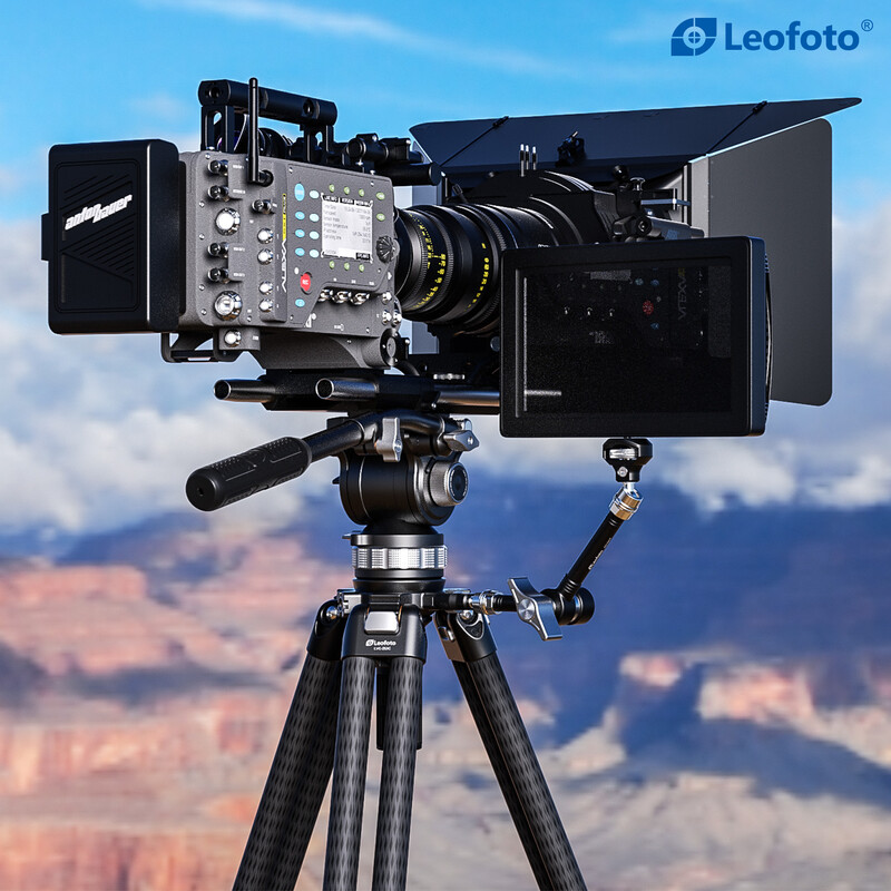 Leofoto Carbon-Dreibeinstativ LVC-253 Doppelrohr + Videoneiger BV-15