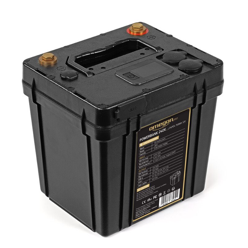 Omegon Pro Powerbank 240k LiFePO4 768Wh 12V (Neuwertig)