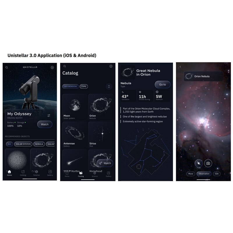 Unistellar Smart Telescope N 85/320 Odyssey + Backpack