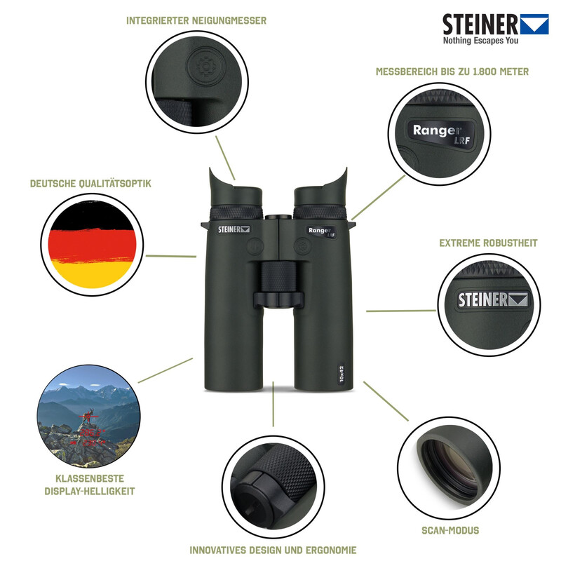 Steiner Fernglas Ranger LRF 10x42