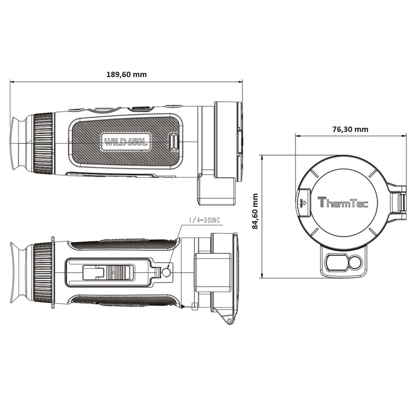 ThermTec Thermalkamera Wild 650L Laser Rangefinder