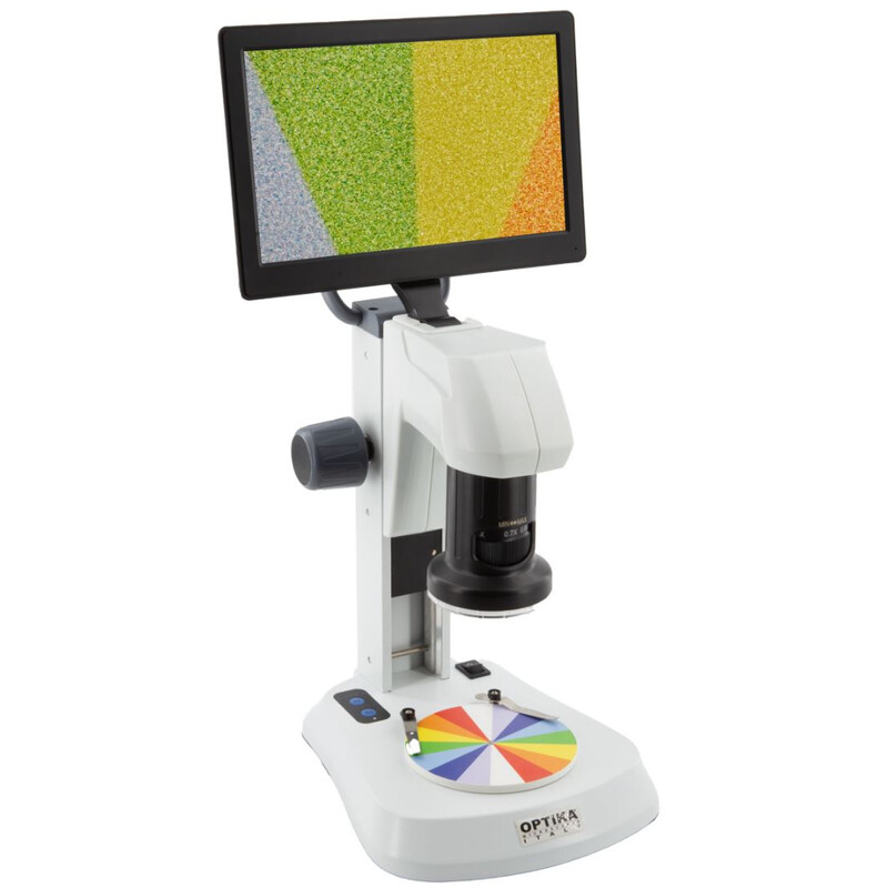 Optika , Mikroskop, SFX-85V, Digital Zoom, 9" monitor, 8x-54x, LED, Auf- und Durchlicht