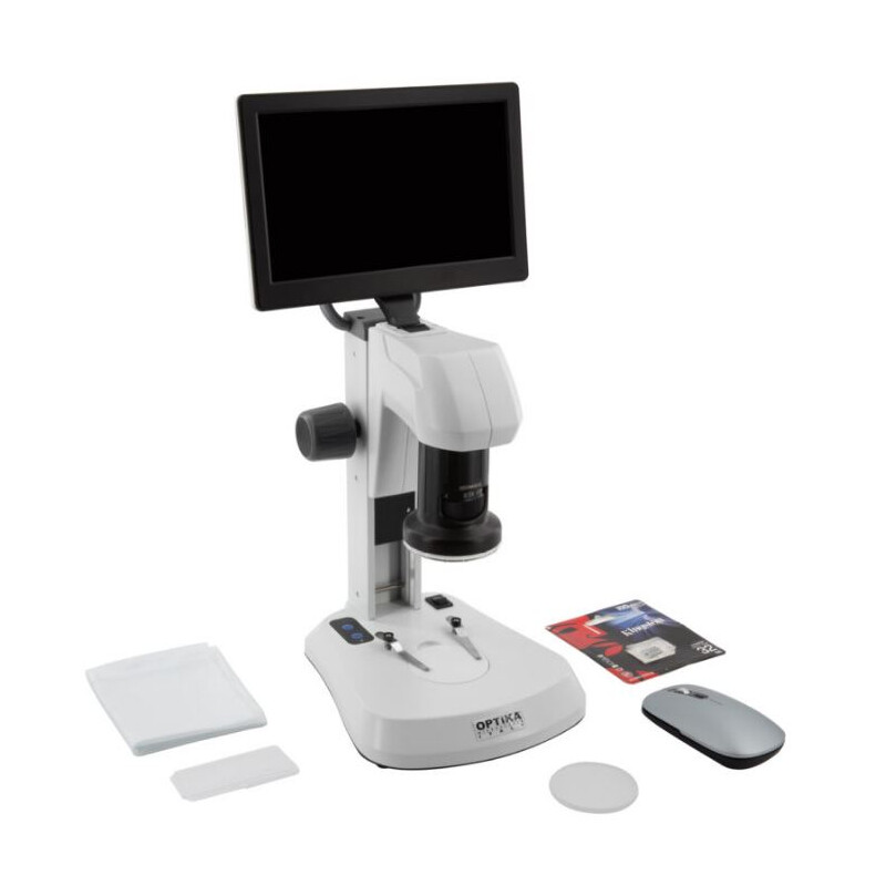 Optika , Mikroskop, SFX-85V, Digital Zoom, 9" monitor, 8x-54x, LED, Auf- und Durchlicht