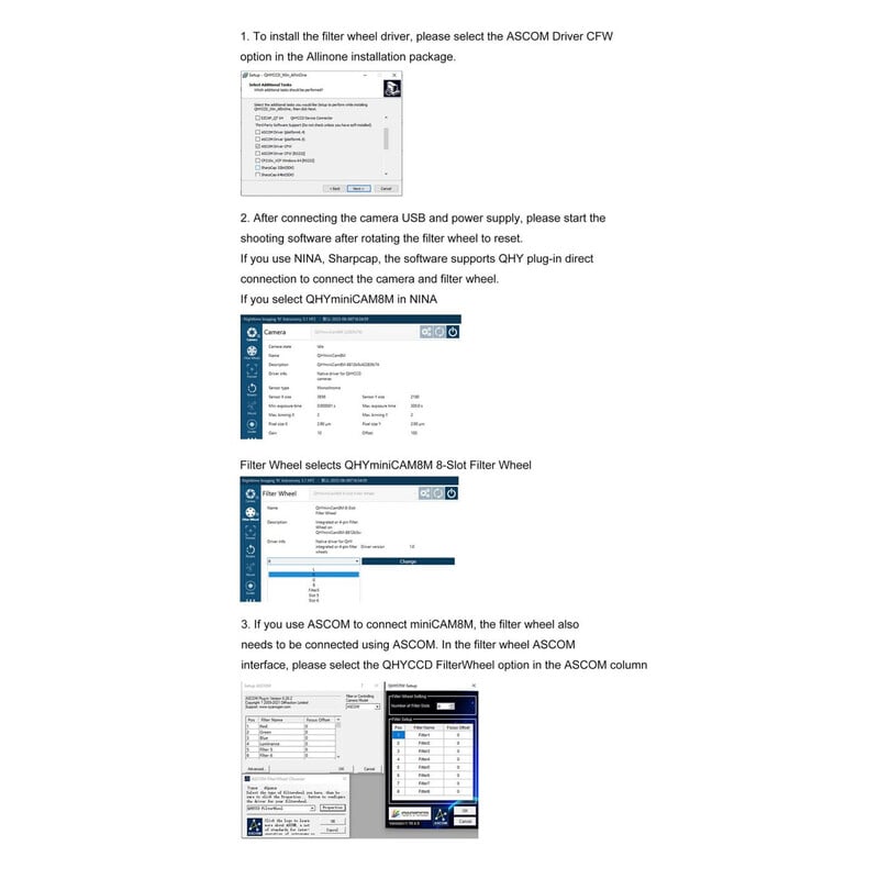 QHY Kamera miniCam8 Color Combo