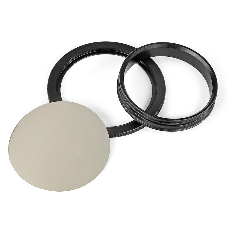 Omegon Sonnenfilter 50mm für Ferngläser sowie ZWO Seestar S50 (2er Set)