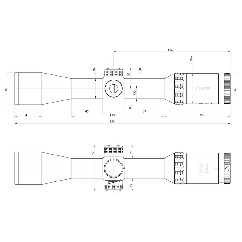 Kahles Zielfernrohr Helia 1,6-8x42i, 4-Dot
