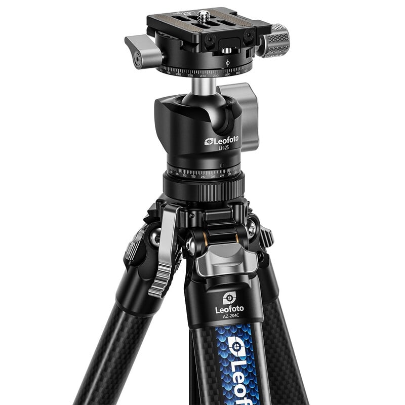 Leofoto Carbon-Dreibeinstativ Azure AZ-204C + Kugelkopf LH-25R