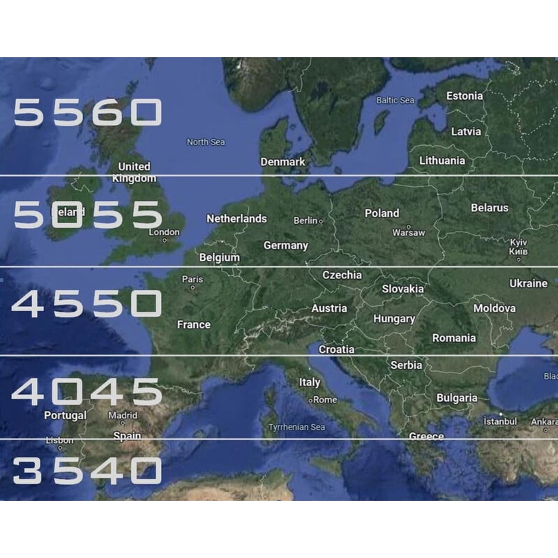 TMS-ASTRO Polhöhenwiege EQ-Plattform visuell 40°-45°