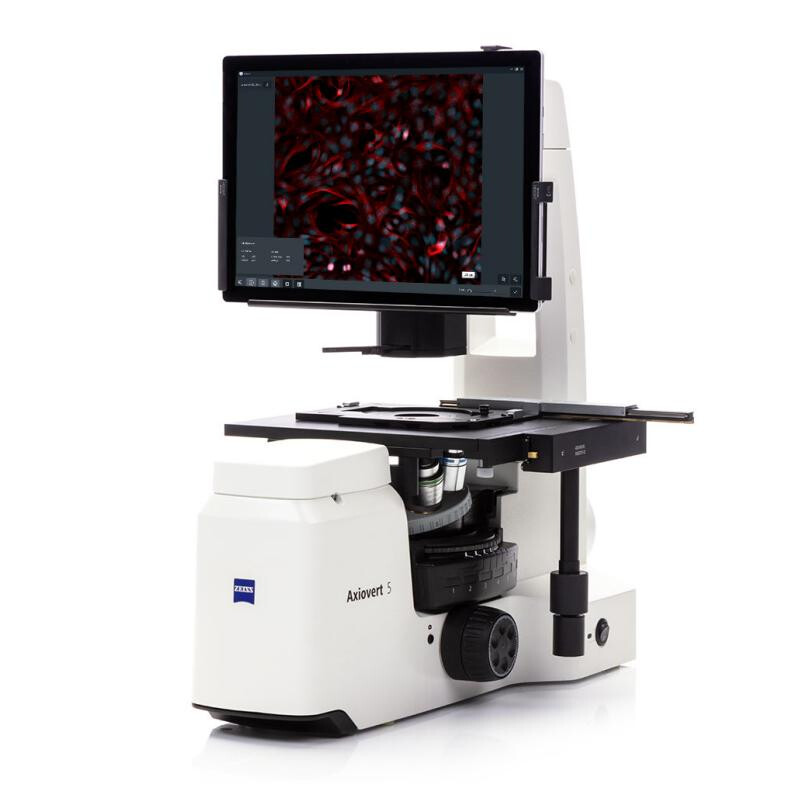 ZEISS Mikroskop Axiovert 5 Digital, PH, FL, 50-400x, Ph1, 0.4 NA, LED, 5 MP, colour