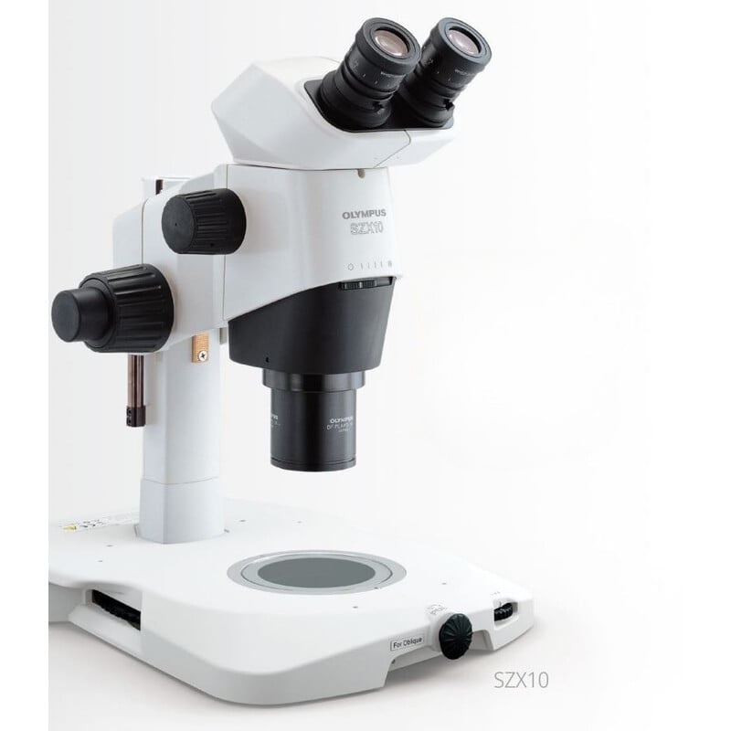 Evident Olympus Zoom-Stereomikroskop SZX10, bino, 10:1, 6,3-63x, 81 mm, SZX2-ILLTQ LED