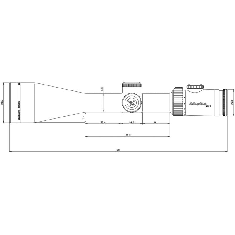 DDoptics Zielfernrohr Nighteagle V4 2,5-10x56 Gen 3