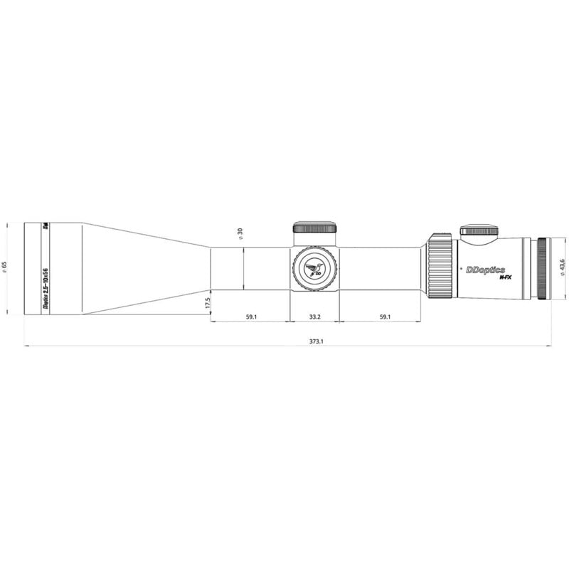 DDoptics Zielfernrohr Nighteagle NFX V4 2,5-10x56