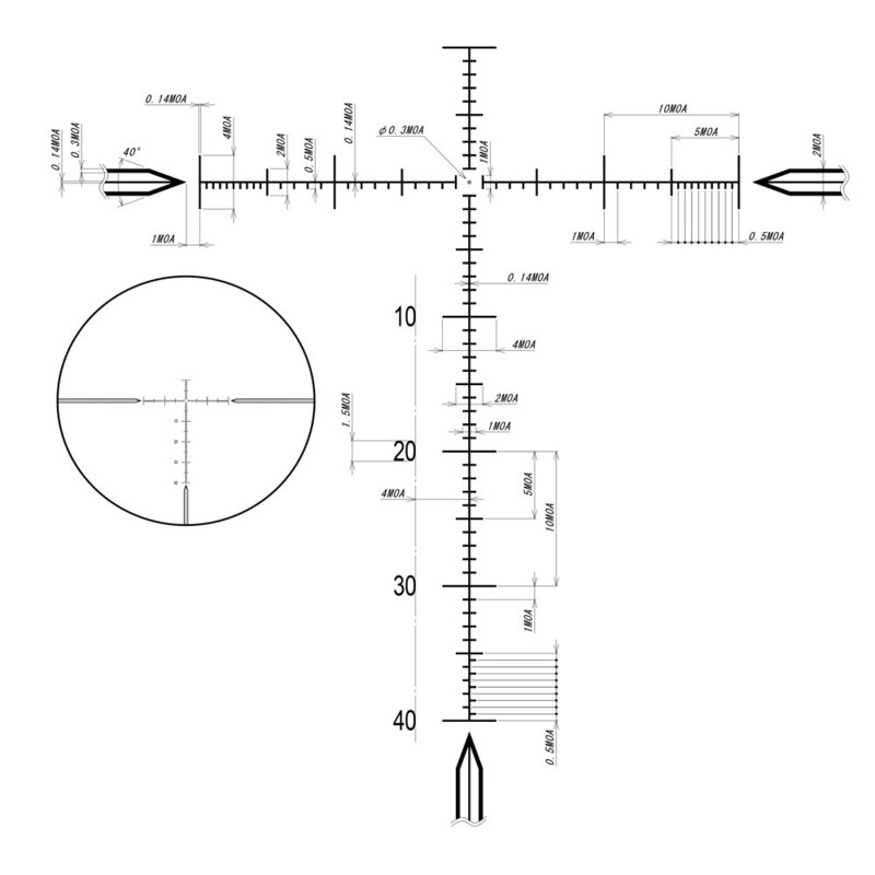 DDoptics Zielfernrohr DDMP V6 5-30x56 tacA MOA
