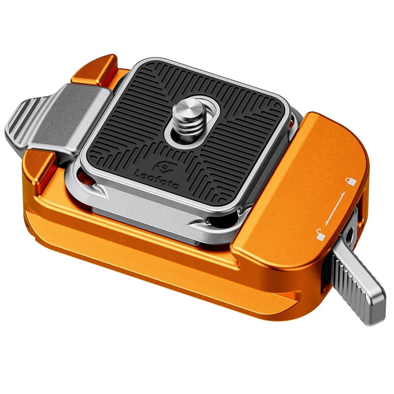 Leofoto Schnellkupplung QF-02+QP-38 Orange