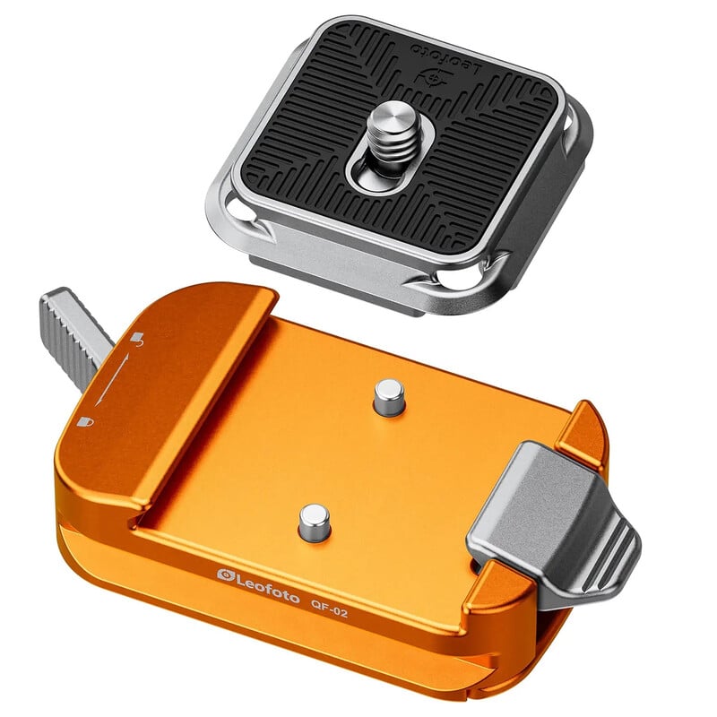 Leofoto Schnellkupplung QF-02+QP-38 Orange