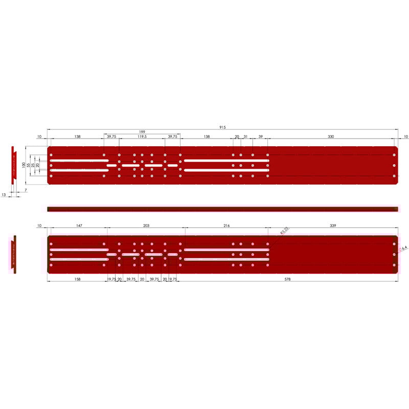 PrimaLuceLab Prismenschiene PLUS Losmandy-Style 915 mm