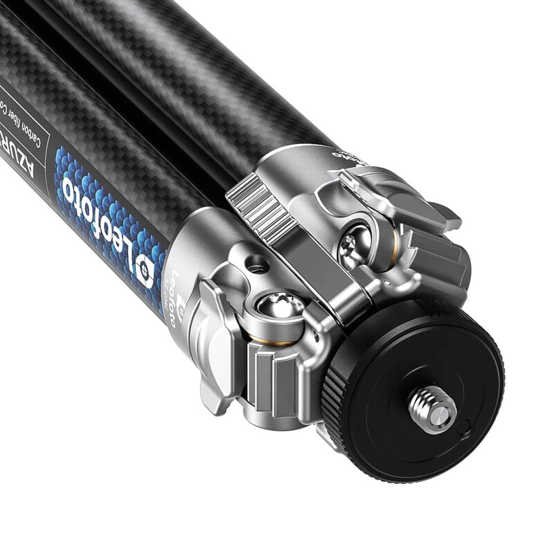 Leofoto Carbon-Dreibeinstativ AZ-204C+LH-25R Azure Half Silver