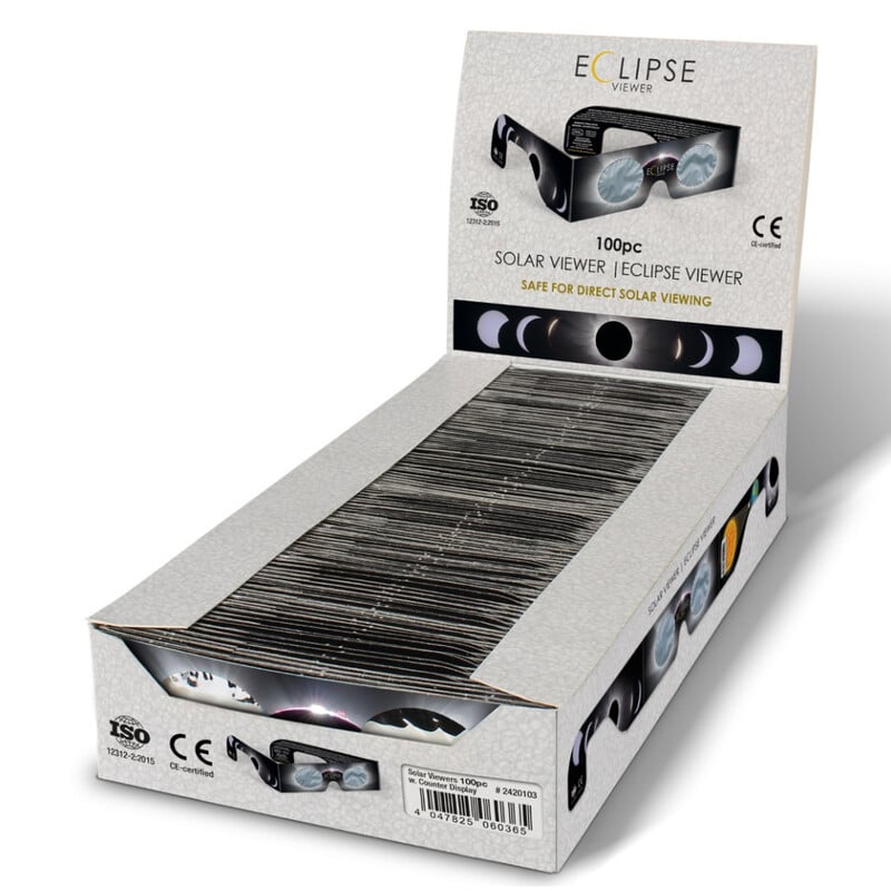 Baader Sonnenfinsternis-Brille Sonnenfinsternis Sofi Beobachtungsbrille Solar Viewer AstroSolar® 100 Stück