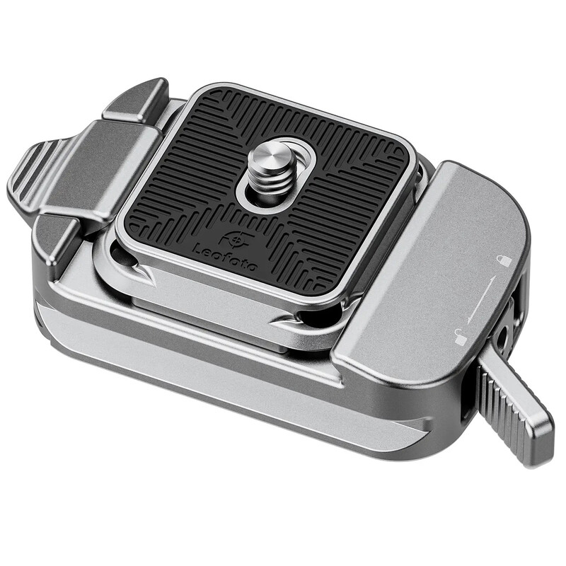 Leofoto Schnellkupplung QF-02+QP-38 silver