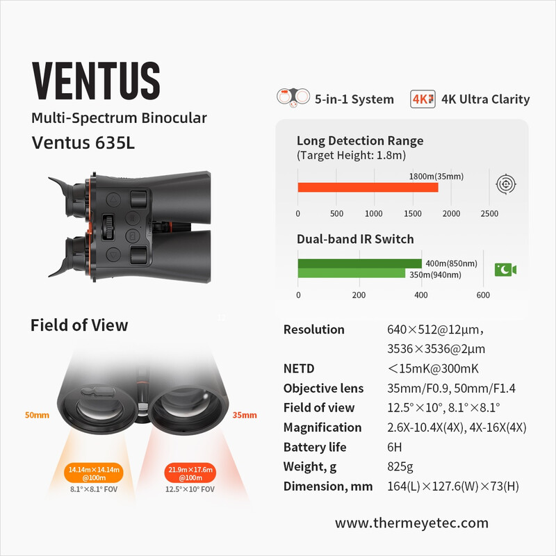 ThermTec Nachtsichtgerät Ventus 635L