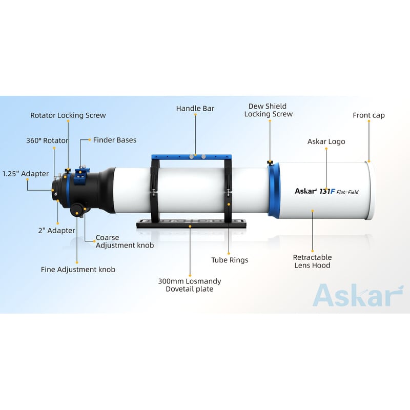 Askar Apochromatischer Refraktor AP 131/983 131F Flatfield