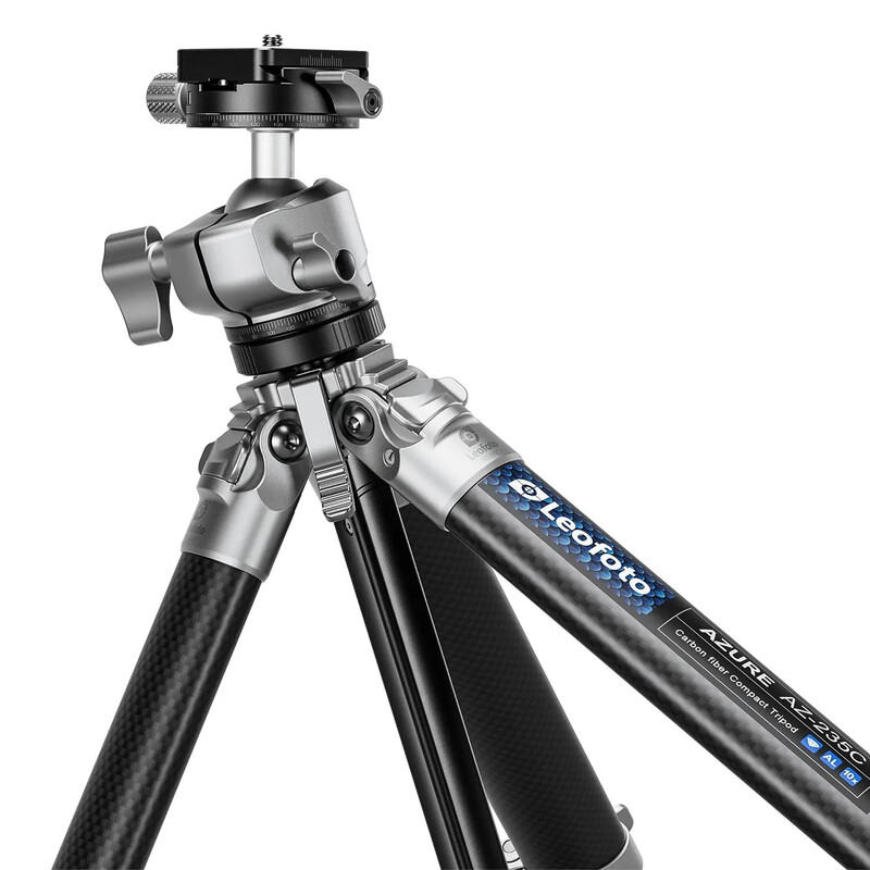 Leofoto Carbon-Dreibeinstativ AZ-235C+LH-30R Azure Half Silver