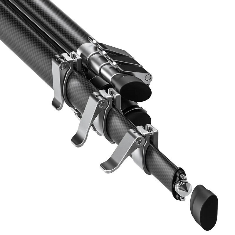 Leofoto Carbon-Dreibeinstativ AZ-235C+LH-30R Azure Half Silver