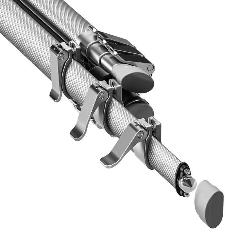 Leofoto Carbon-Dreibeinstativ AZ-204C+LH-30R Azure Full Silver