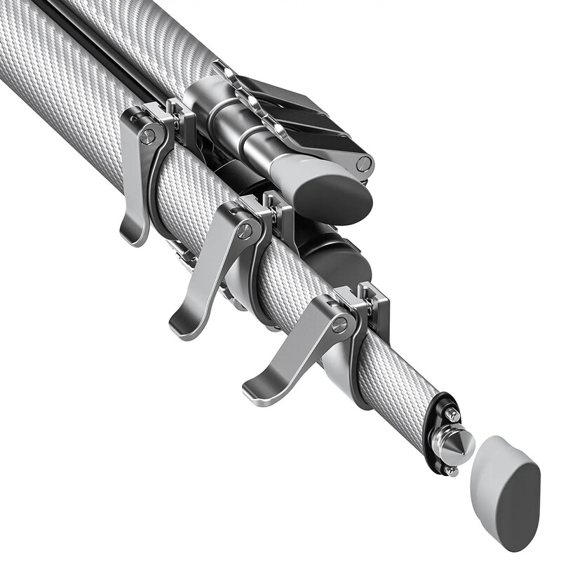 Leofoto Carbon-Dreibeinstativ AZ-204C+MBH-30 Azure Full Silver