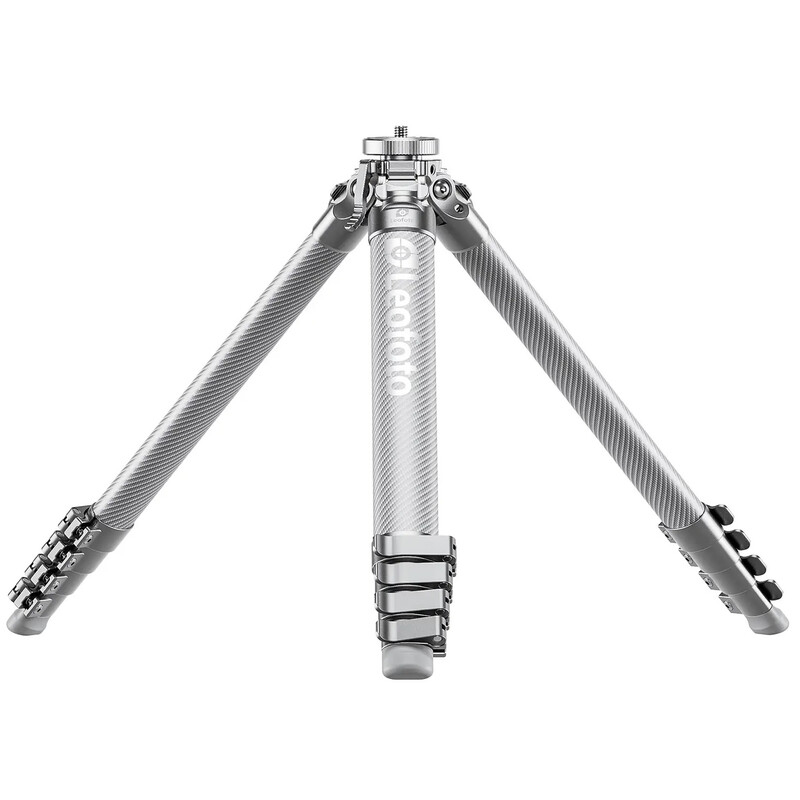 Leofoto Carbon-Dreibeinstativ AZ-204C+MBH-30 Azure Full Silver