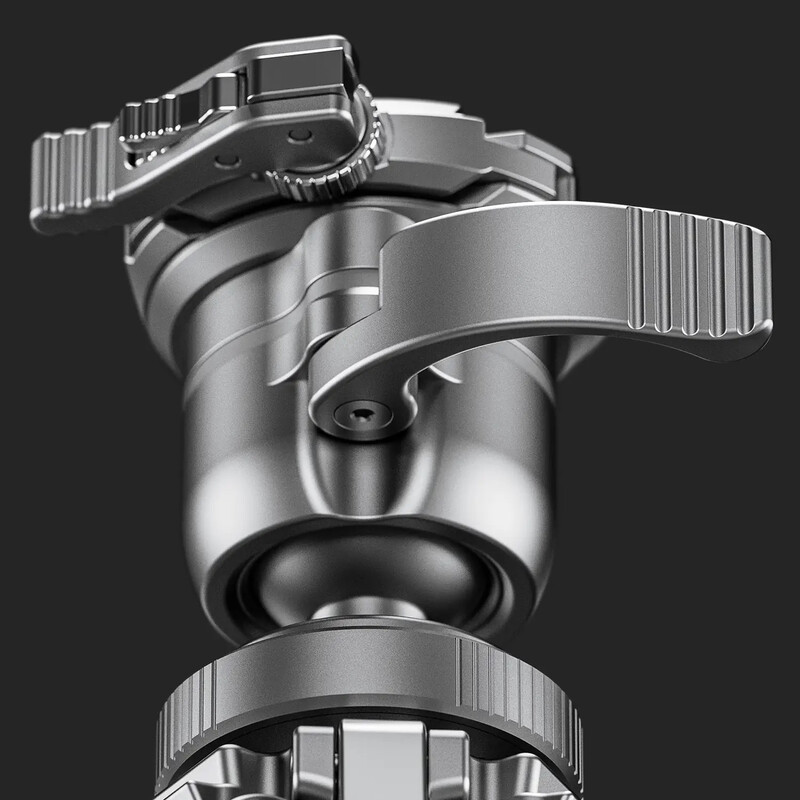 Leofoto Carbon-Dreibeinstativ AZ-204C+MBH-30 Azure Full Silver